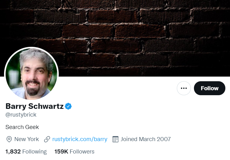 Barry Schwartz on Twitter