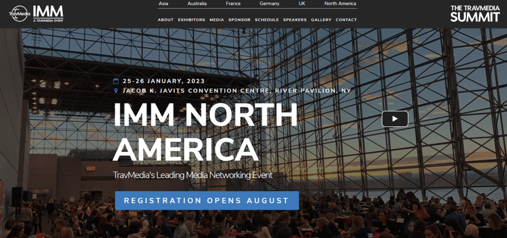 IMM North America homepage screenshot