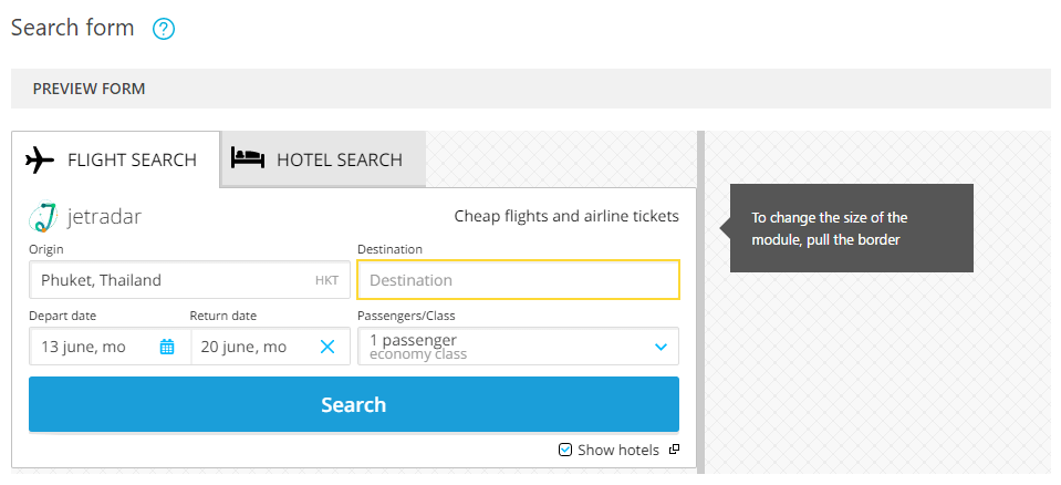 travelpayouts_search_form
