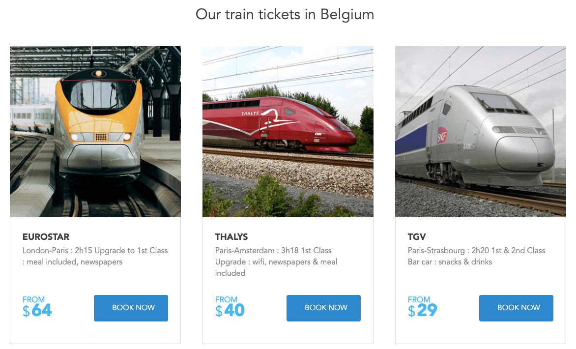 rail europe destinations