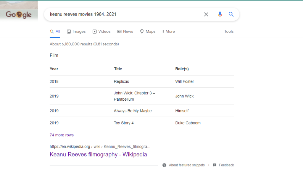 How to search on Google with number ranges
