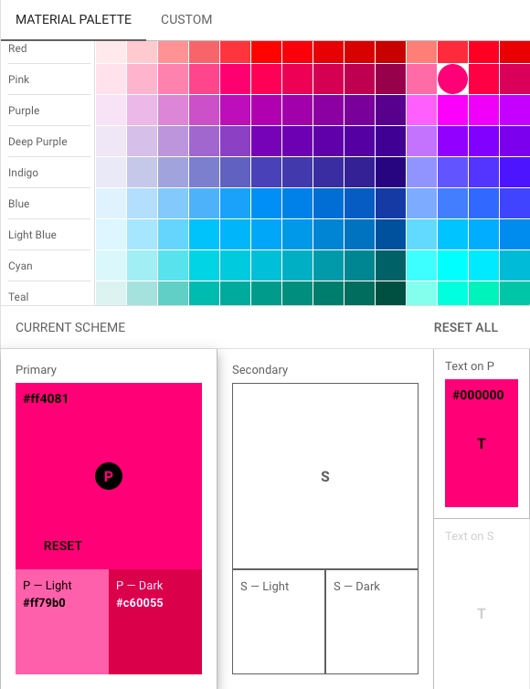Color Picking Tool by Material Design