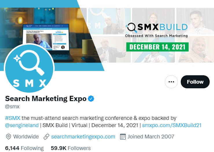 Search Marketing Expo on Twitter
