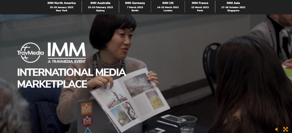 TravMedia IMM Asia homepage screenshot