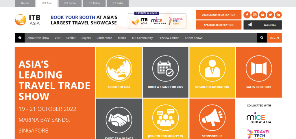 ITB Asia homepage screenshot
