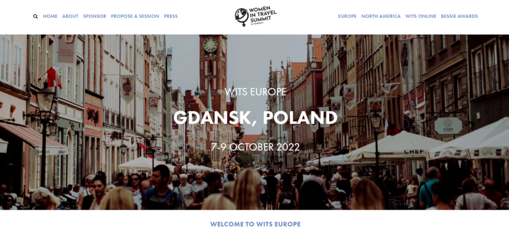 WITS Gdansk homepage screenshot
