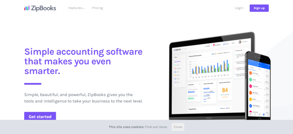 ZipBooks software