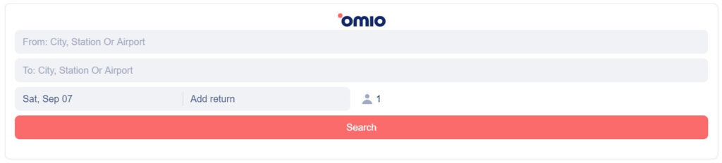 Omio affiliate widget