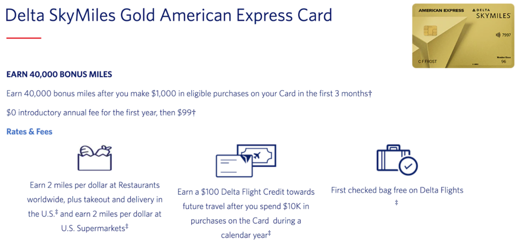 Delta American Express Travel Card 