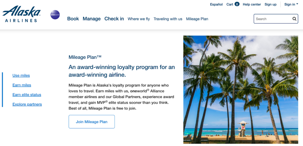 alaska airlines loyalty program mileage plan 