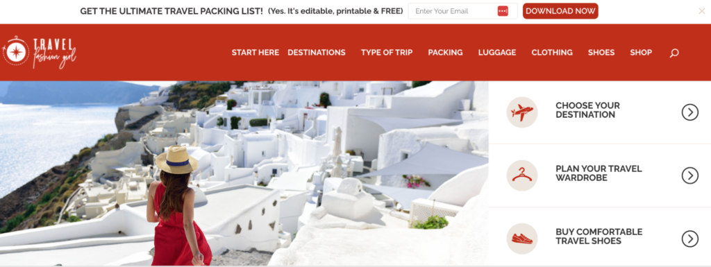 affiliate marketing for travel blog