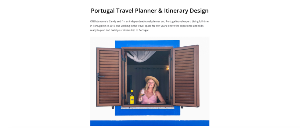 Main page of Soi 55 Lifestyle Portugal Travel Planner and Itinerary Design
