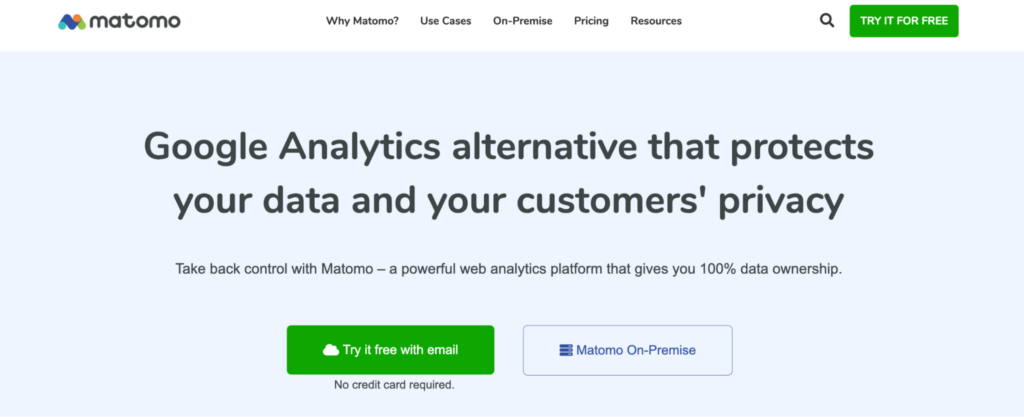 Matomo (Piwik) for checking site analytics