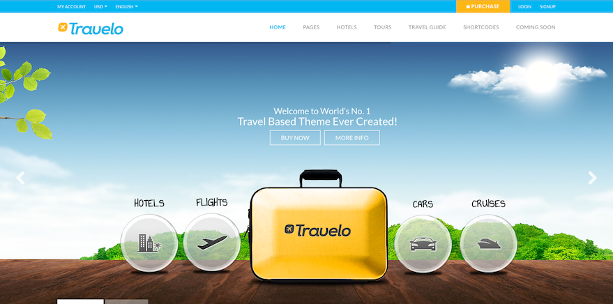 Travelo - Travel:Tour Booking WordPress Theme